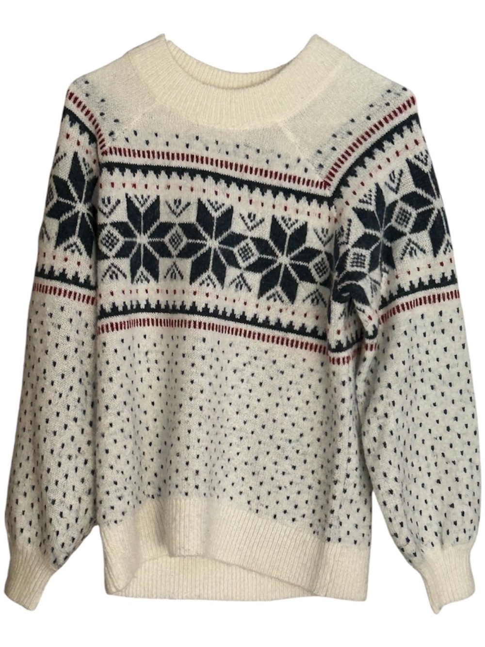 Abercrombie & Fitch Snowflake Ski Sweater Small